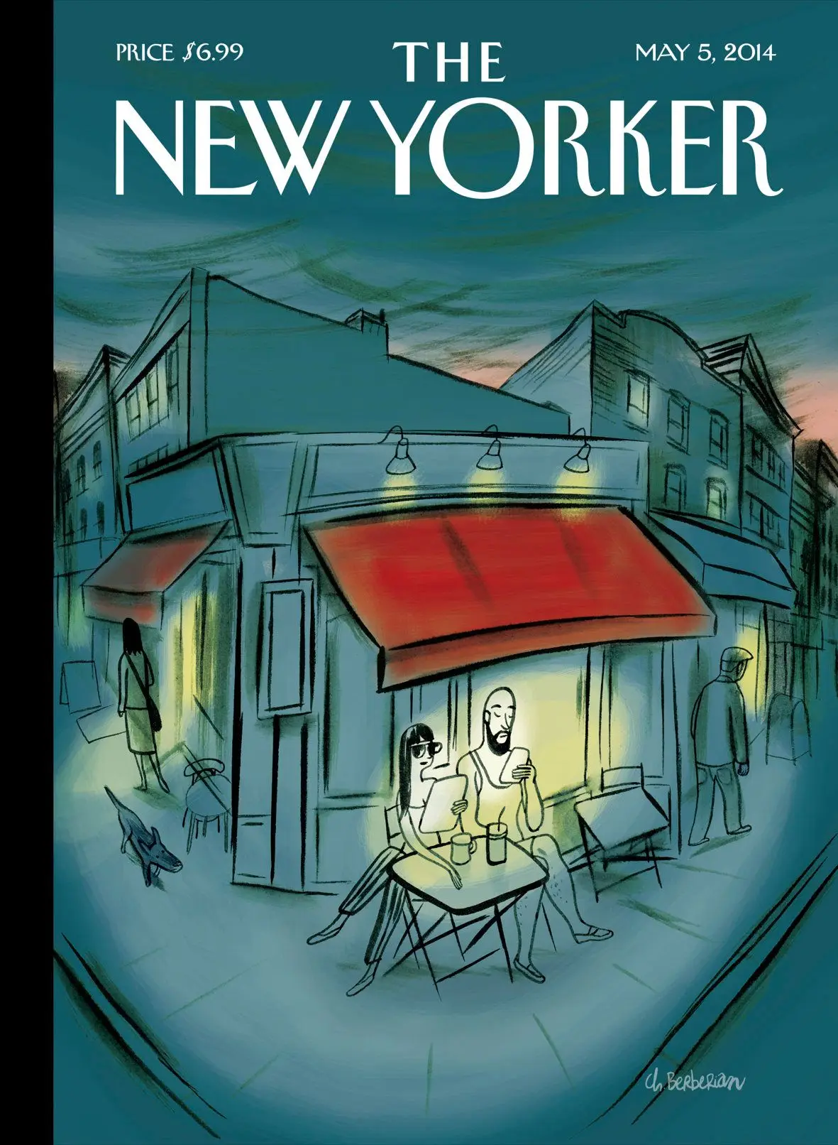 Обложка The New Yorker, 5 мая 2014: Вне дома, художник Шарль Берберян