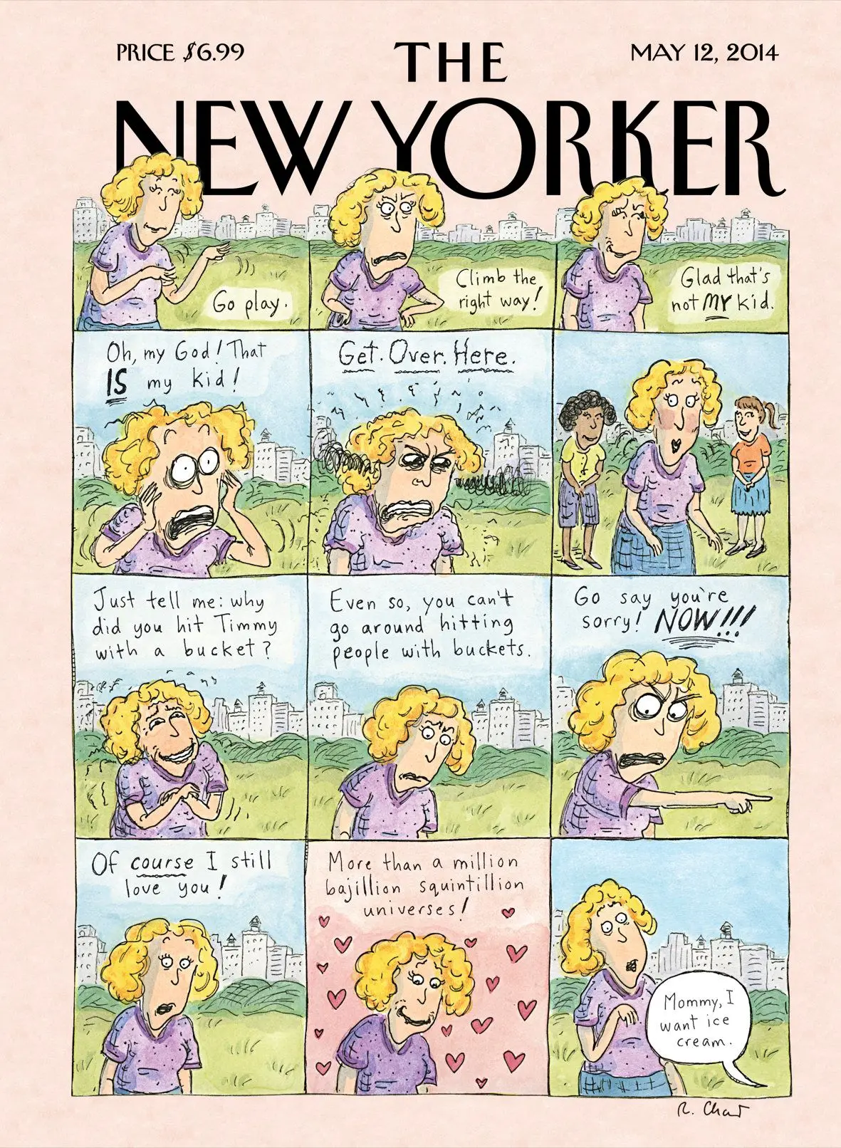Обложка The New Yorker, 12 мая 2014: День матери, художник Роз Част