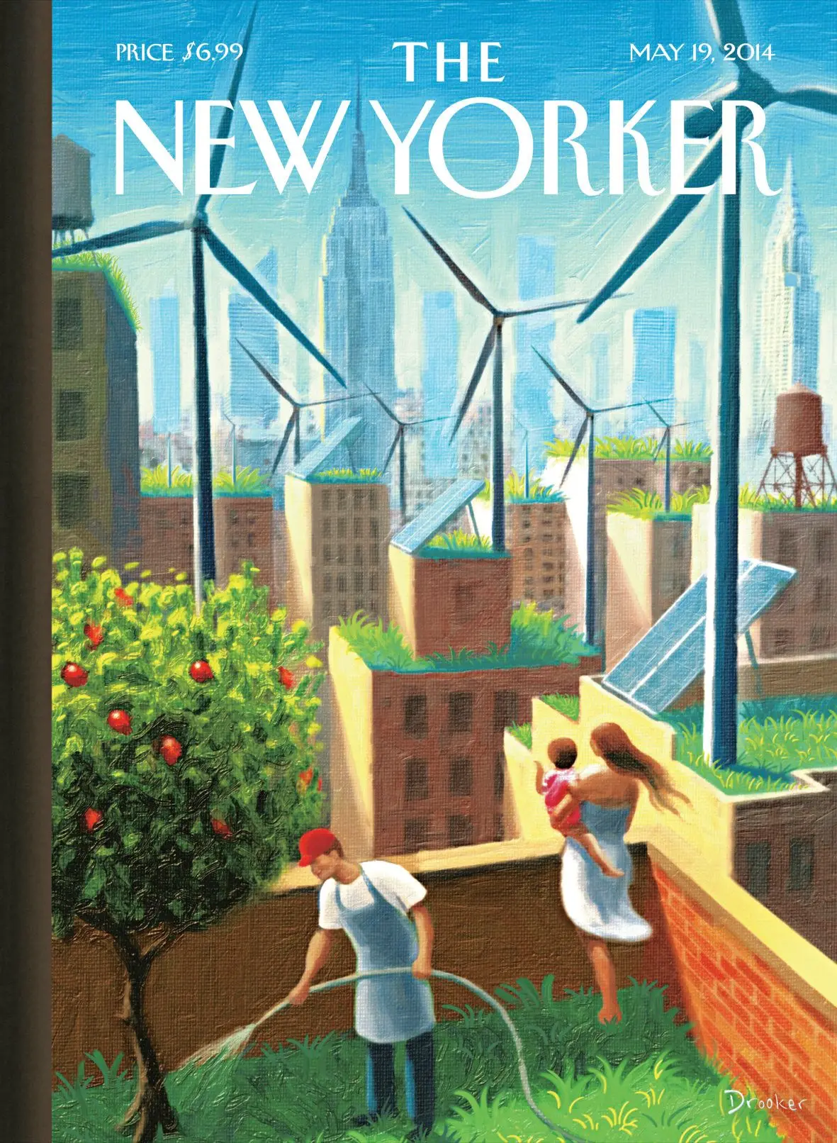 Обложка The New Yorker, 19 мая 2014: Светлое будущее, художник Эрик Друкер