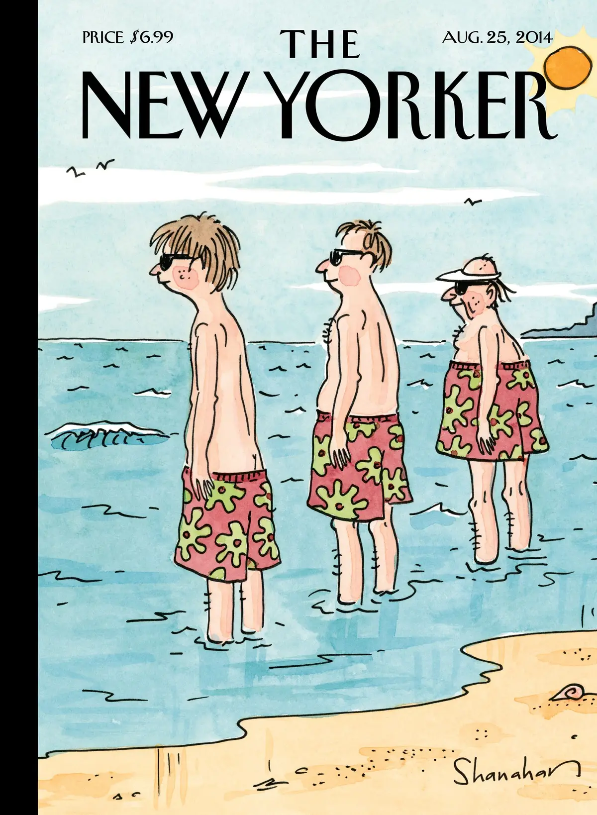 Обложка The New Yorker, 25 августа 2014: Показ коллекции, художник Дэнни Шанахан
