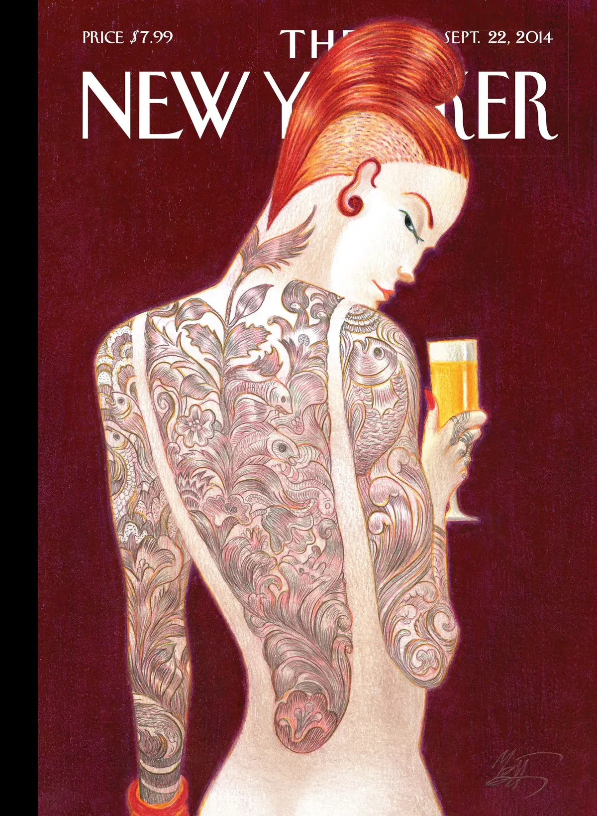 Обложка The New Yorker, 22 сентября 2014: Предыстория, художник Лоренцо Маттотти
