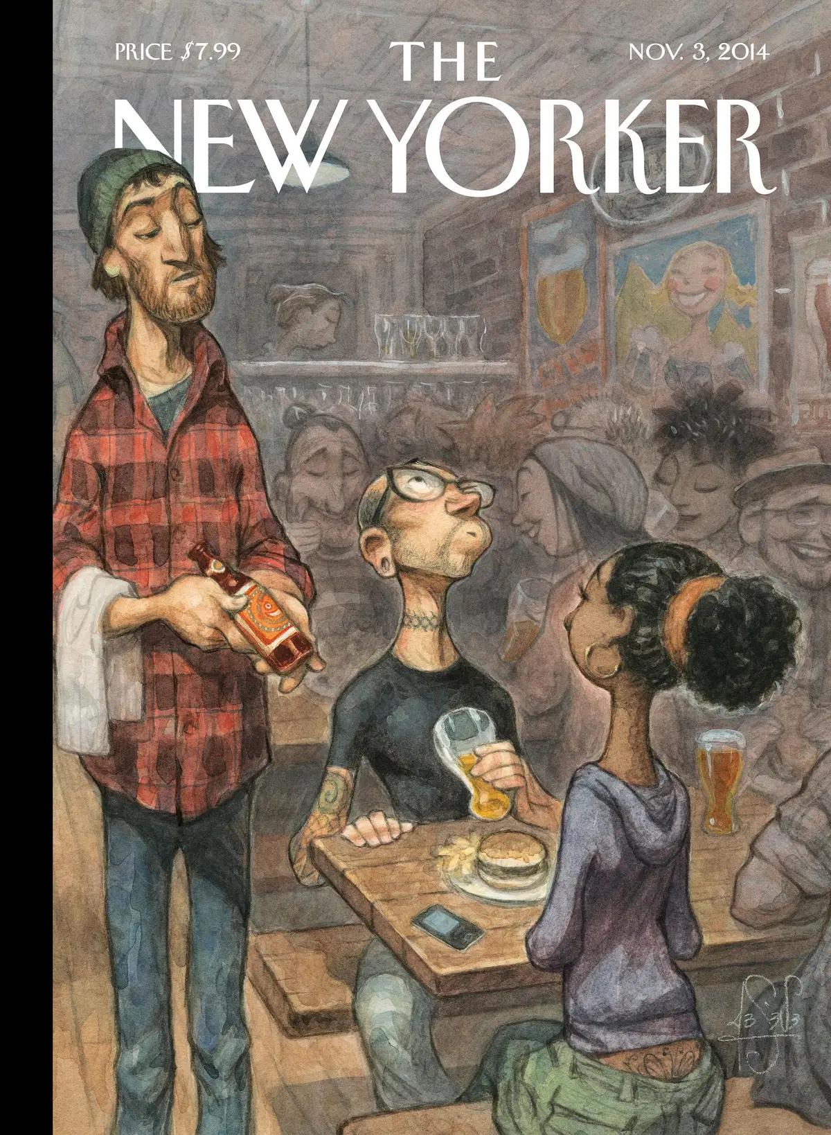 Обложка The New Yorker, 3 ноября 2014: Хип-хмель, художник Питер де Сев