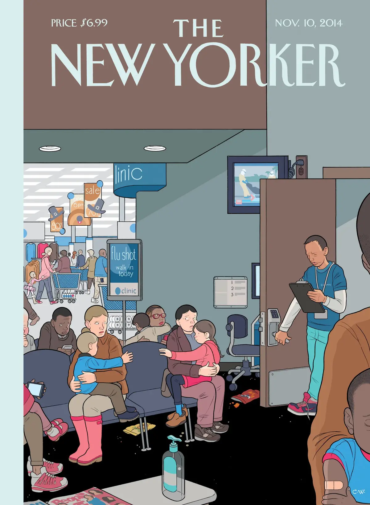 Обложка The New Yorker, 10 ноября 2014: Протокол, художник Крис Уэр