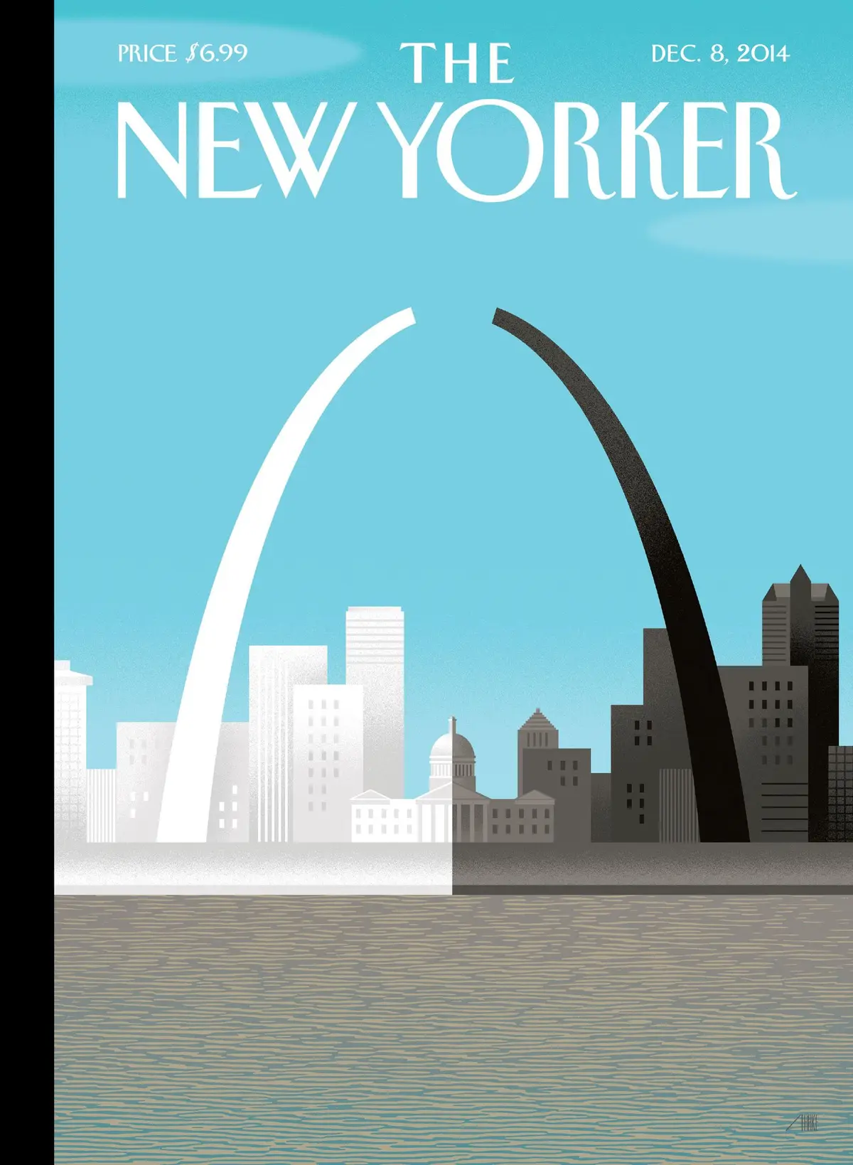 Обложка The New Yorker, 8 декабря 2014: Разбитая арка, художник Боб Стейк