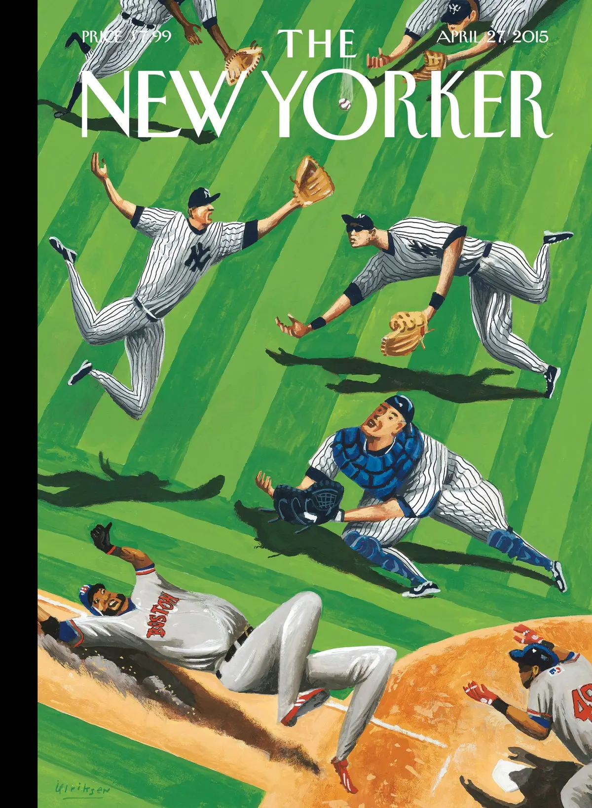 Обложка The New Yorker, 27 апреля 2015: Бейсбольный балет, художник Марк Ульриксен