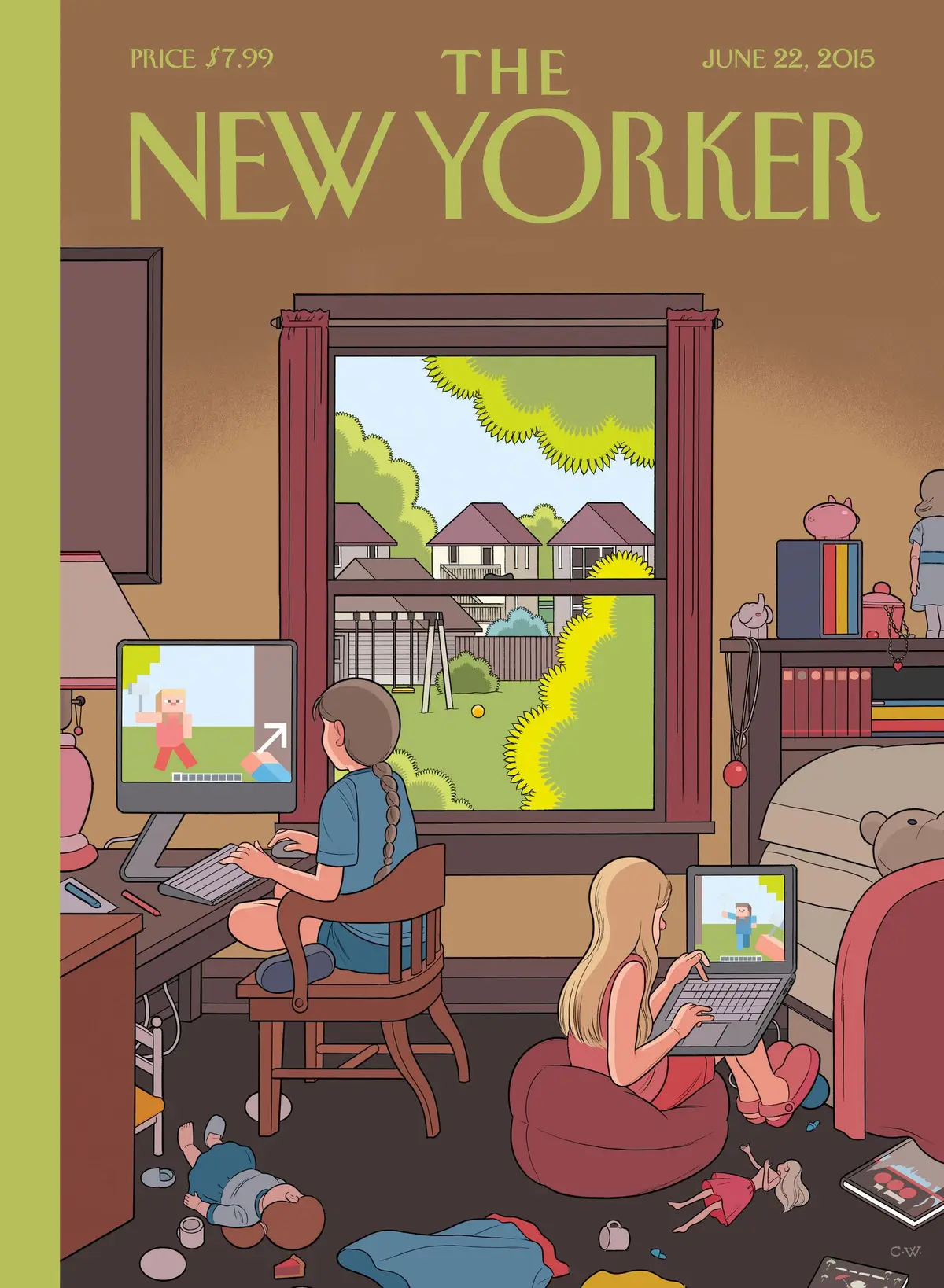 Обложка The New Yorker, 22 июня 2015: Встреча для игр, художник Крис Уэр