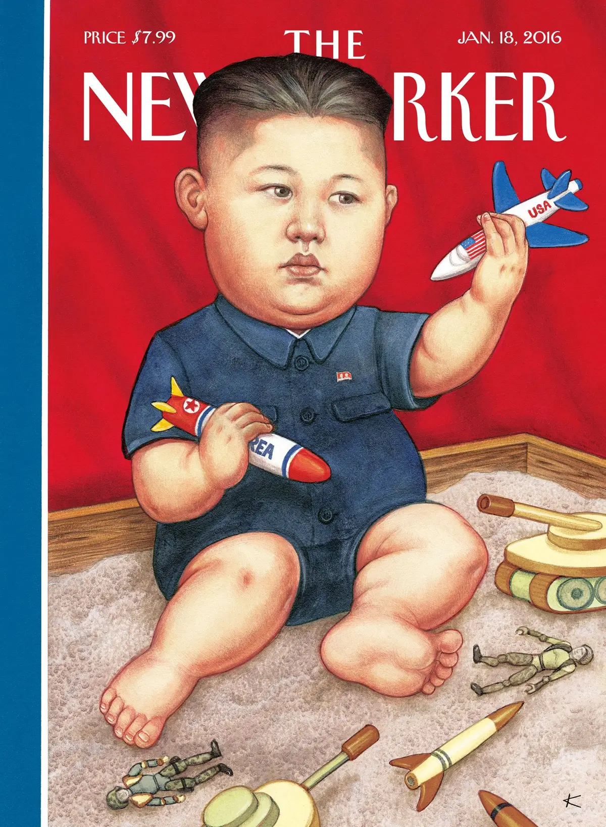 Обложка The New Yorker, 18 января 2016: Новые игрушки, художник Анита Кунц