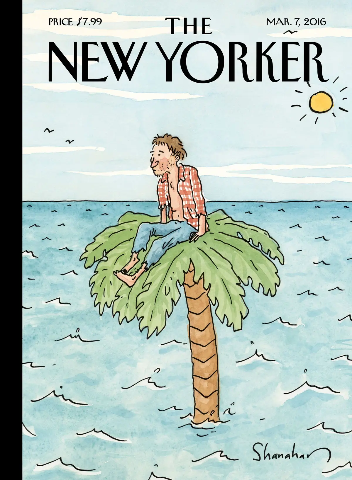 Обложка The New Yorker, 7 марта 2016: Высотка, художник Дэнни Шанахан