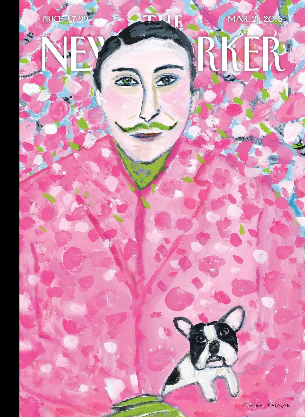 Обложка The New Yorker, 21 марта 2016: Перевод часов, художник Майра Калман