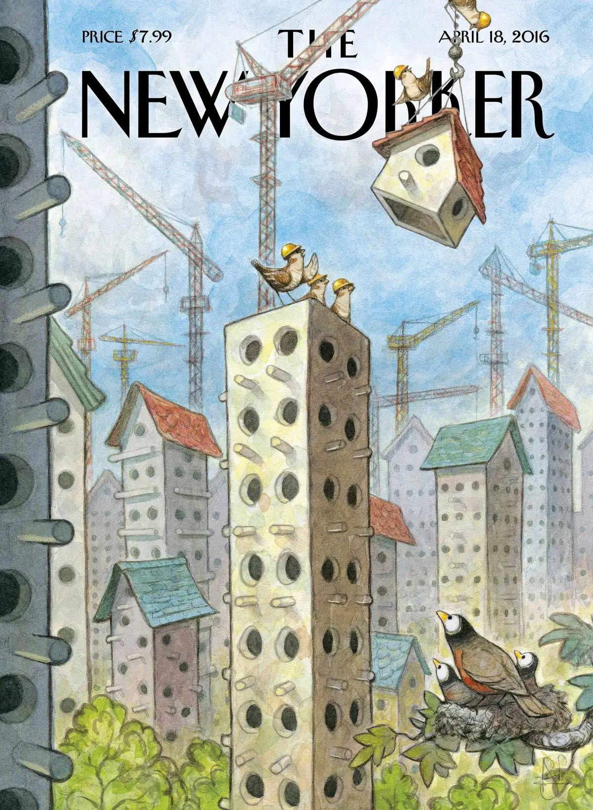 Обложка The New Yorker, 18 апреля 2016: Элитные кооперативы, художник Питер де Сев