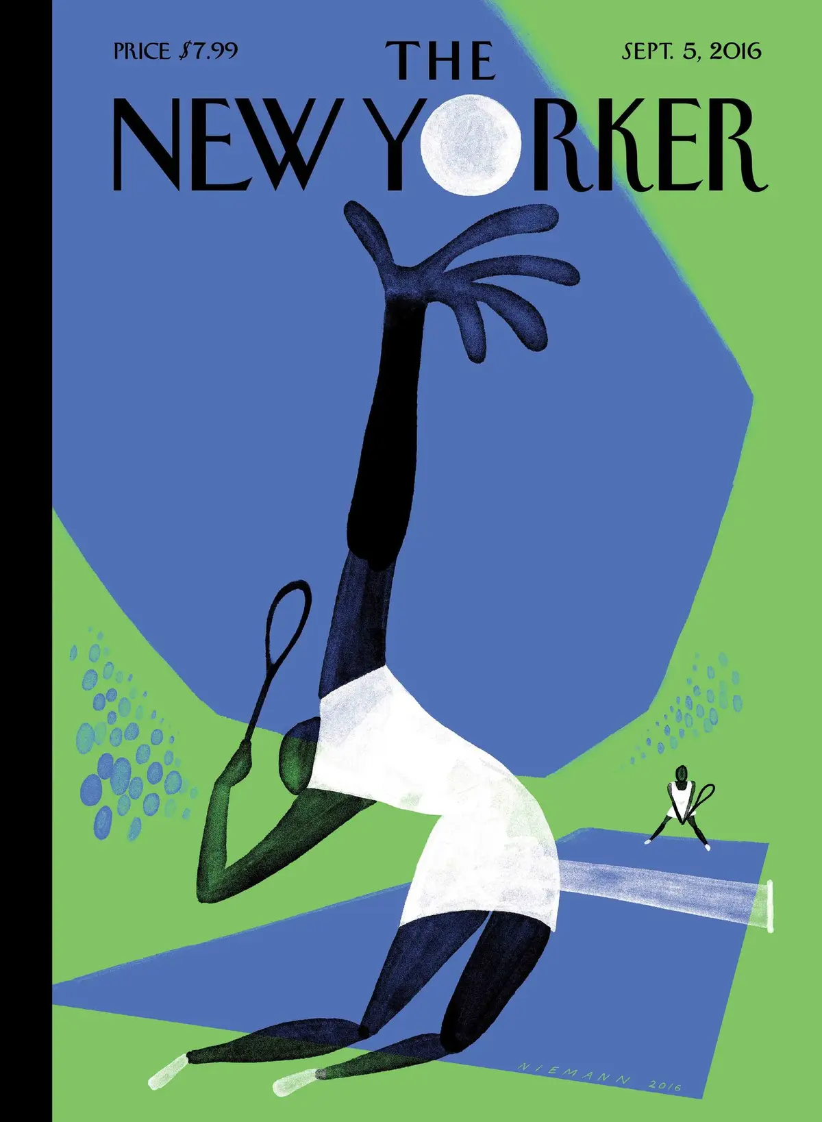 Обложка The New Yorker, 5 сентября 2016: Подача!, художник Кристоф Ниман