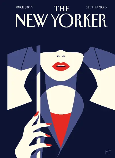 Обложка The New Yorker, 19 сентября 2016: В тени, художник Малика Фавр
