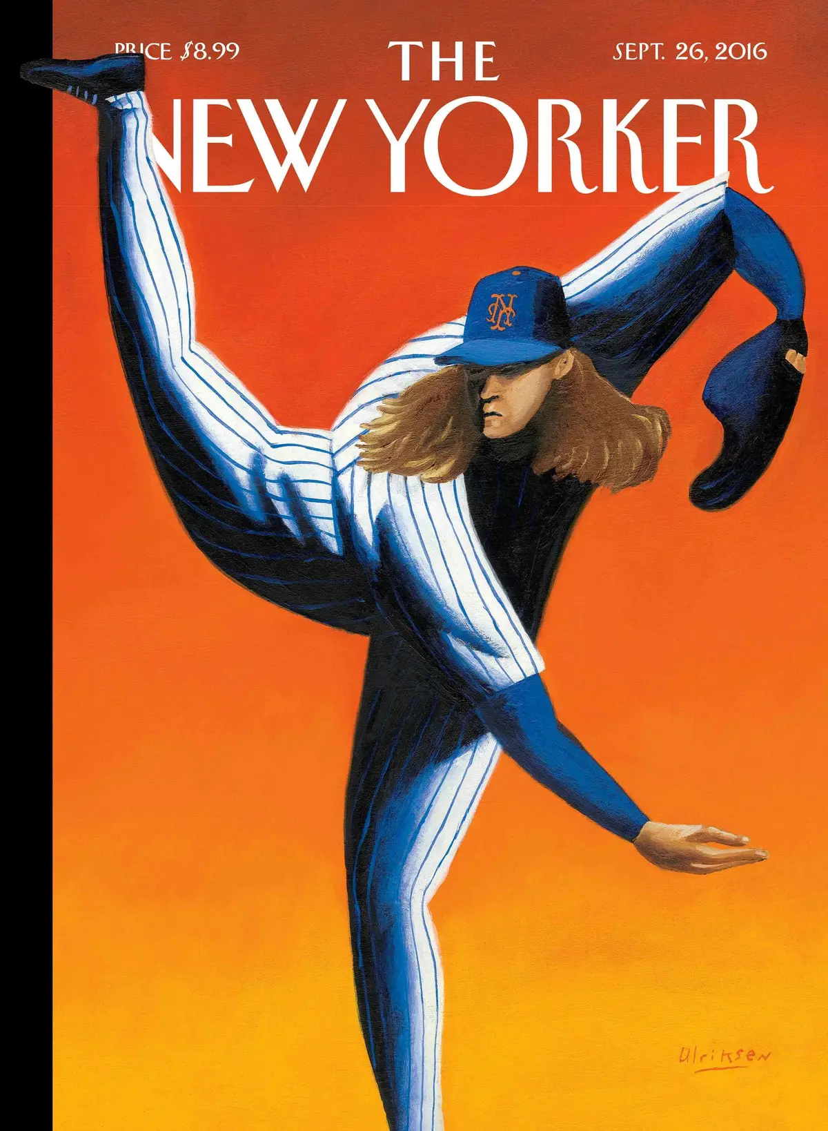 Обложка The New Yorker, 26 сентября 2016: Последние иннинги, художник Марк Ульриксен