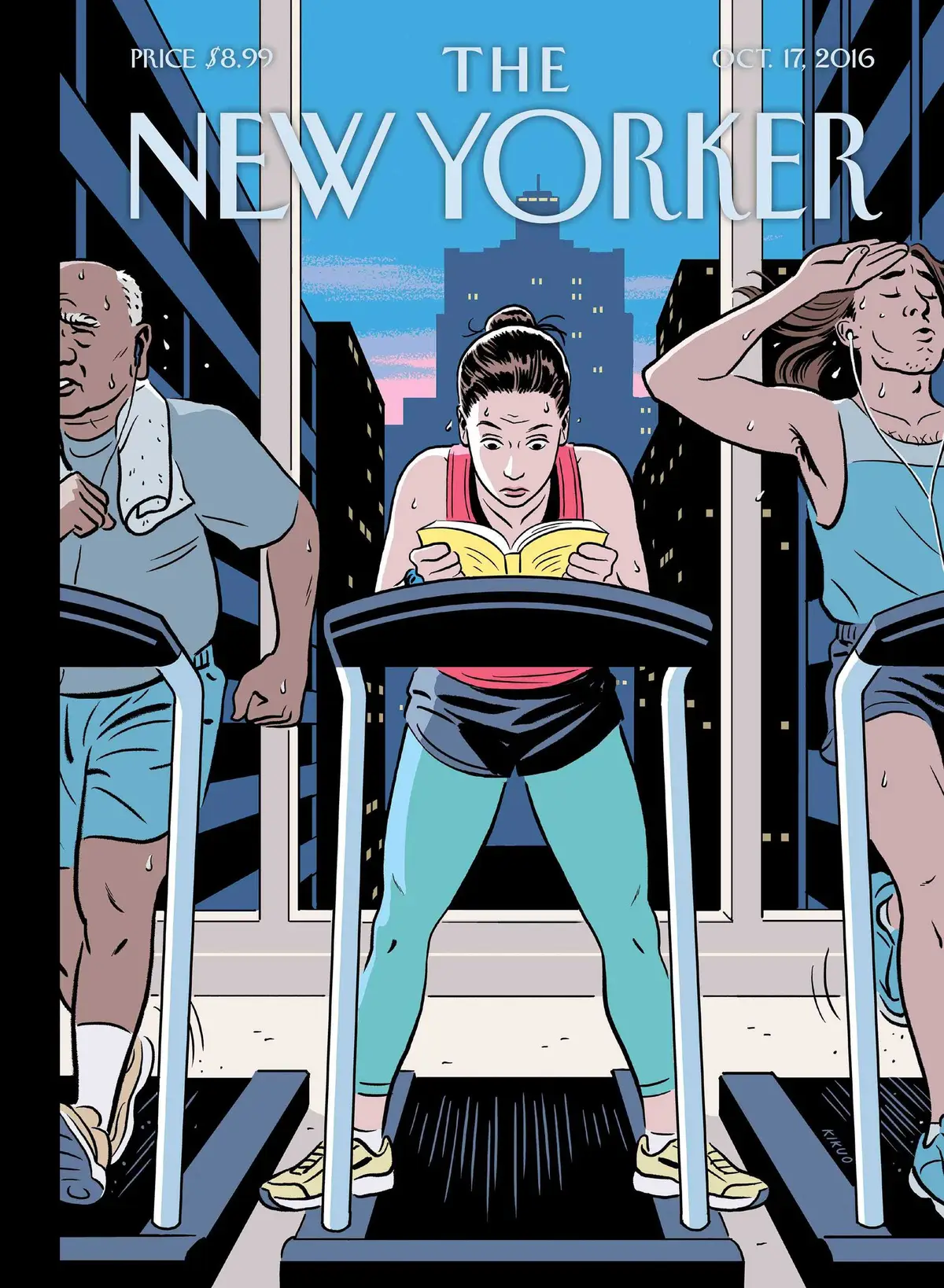 Обложка The New Yorker, 17 октября 2016: Финишная черта, художник Р. Кикуо Джонсон