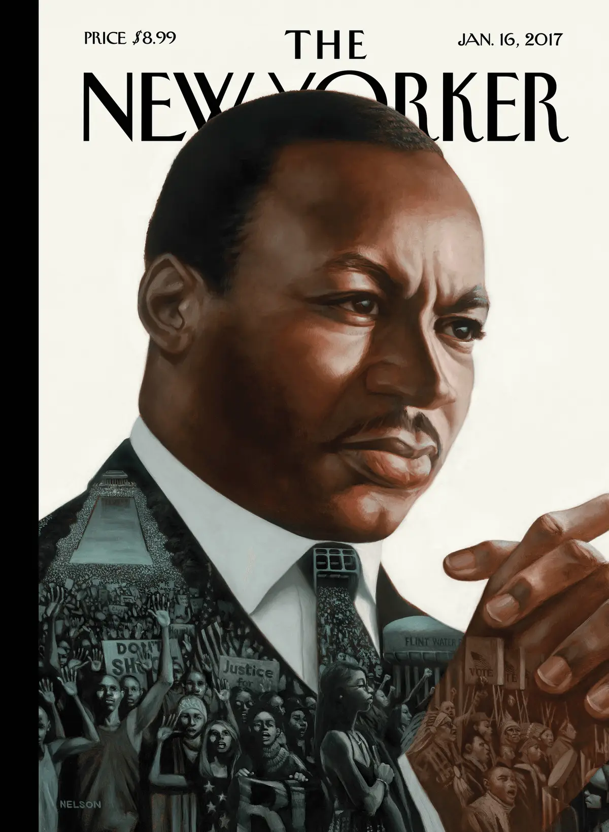 Обложка The New Yorker, 16 января 2017: После доктора Кинга, художник Кадир Нельсон