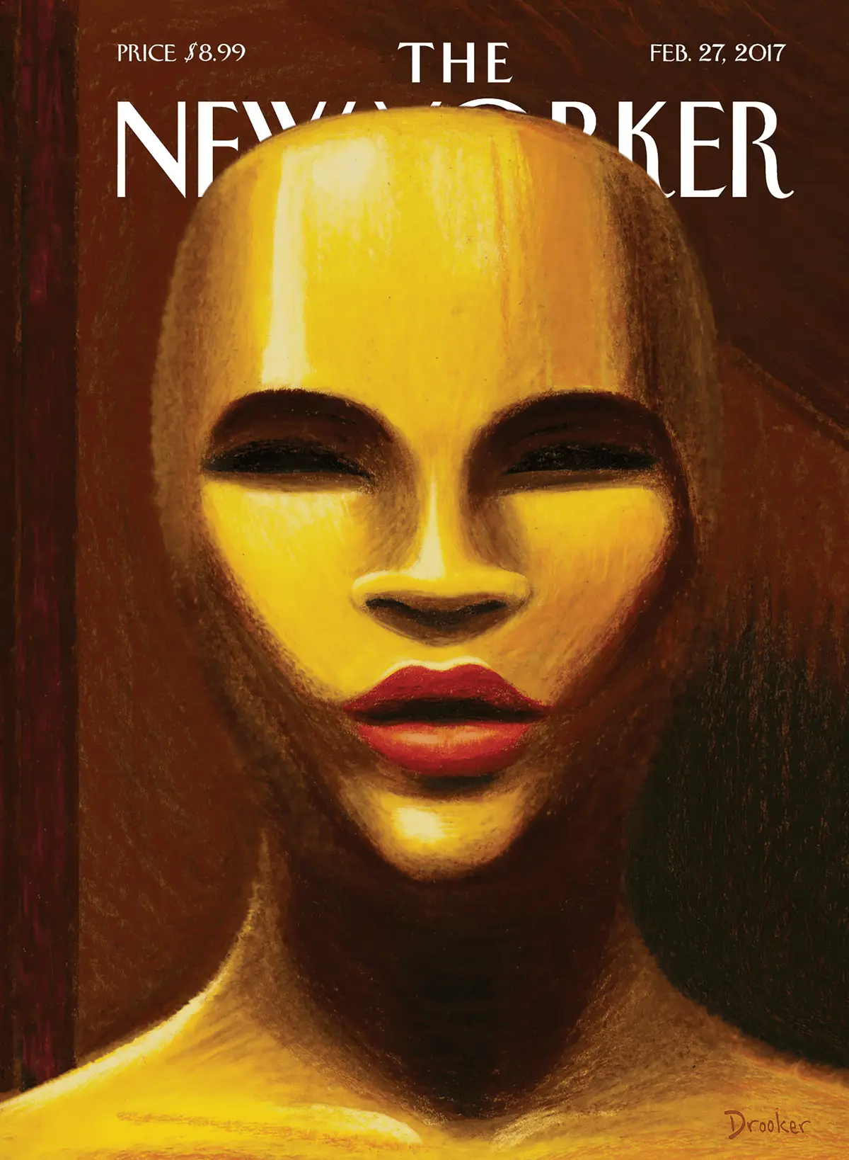 Обложка The New Yorker, 27 февраля 2017: #OscarsNotSoWhite, художник Эрик Друкер