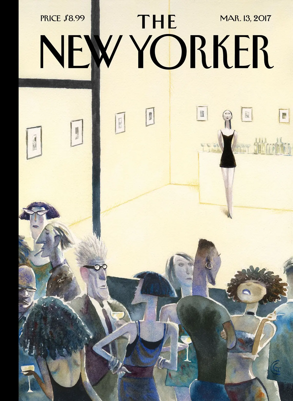 Обложка The New Yorker, 13 марта 2017: Премьера, художник Картер Гудрич
