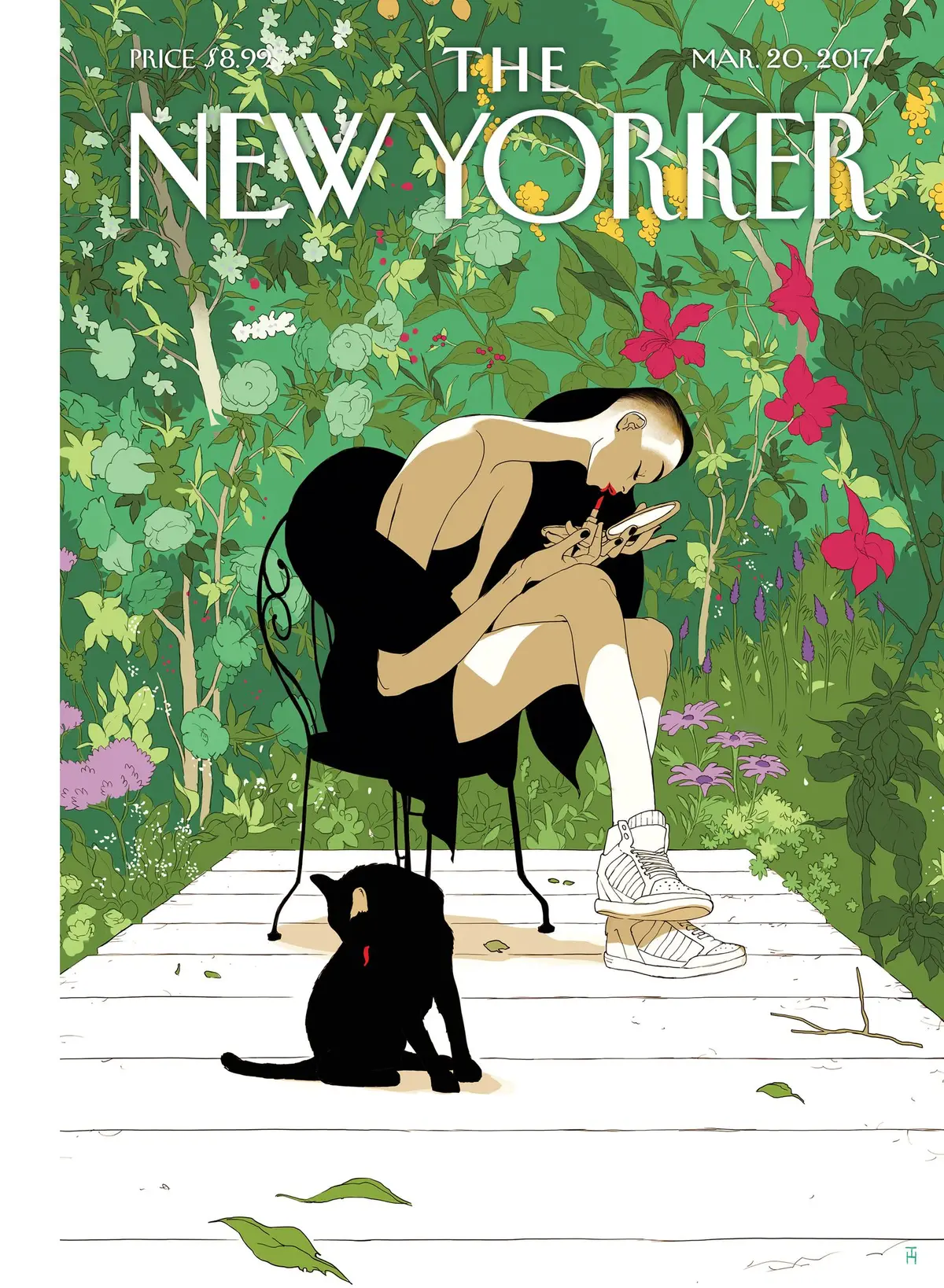 Обложка The New Yorker, 20 марта 2017: Весеннее пробуждение, художник Томер Ханука