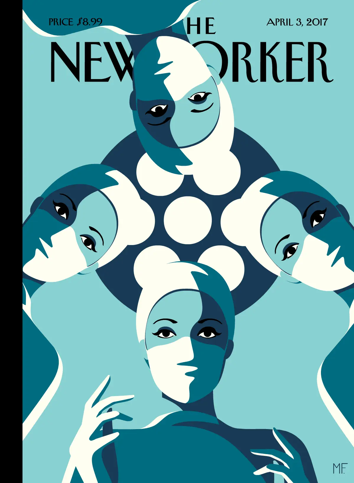 Обложка The New Yorker, 3 апреля 2017: Операционная, художник Малика Фавр