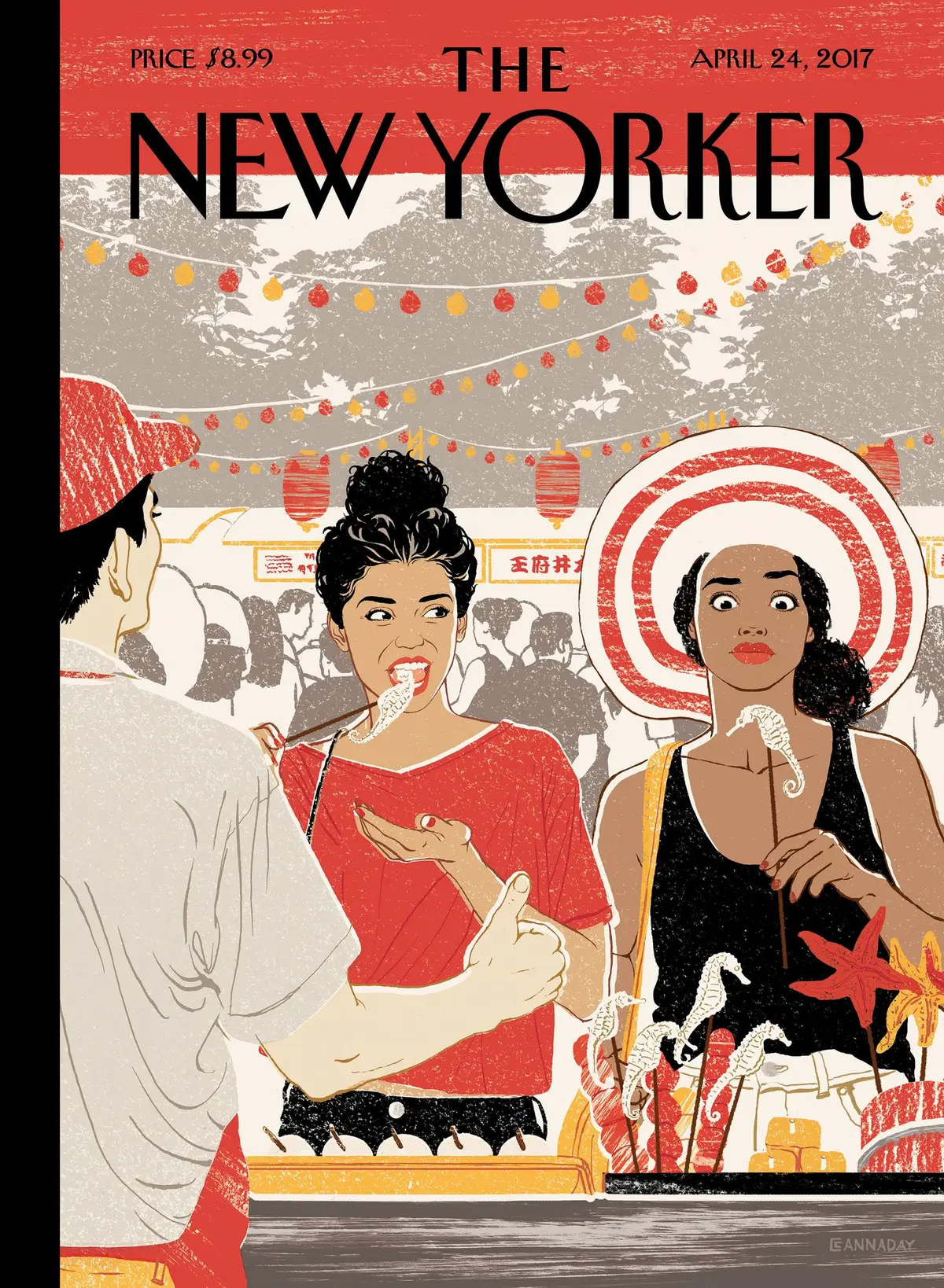 Обложка The New Yorker, 24 апреля 2017: Вкус к приключениям, художник Каннадей Чапман