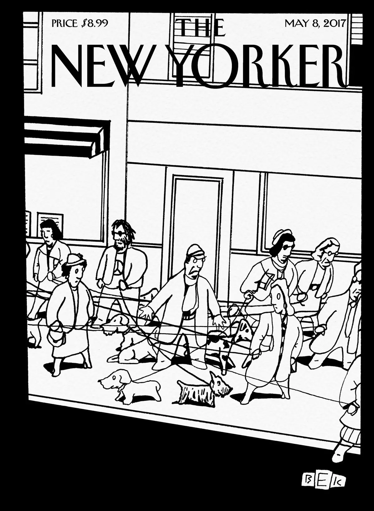 Обложка The New Yorker, 8 мая 2017: Лучший друг человека, художник Брюс Эрик Каплан