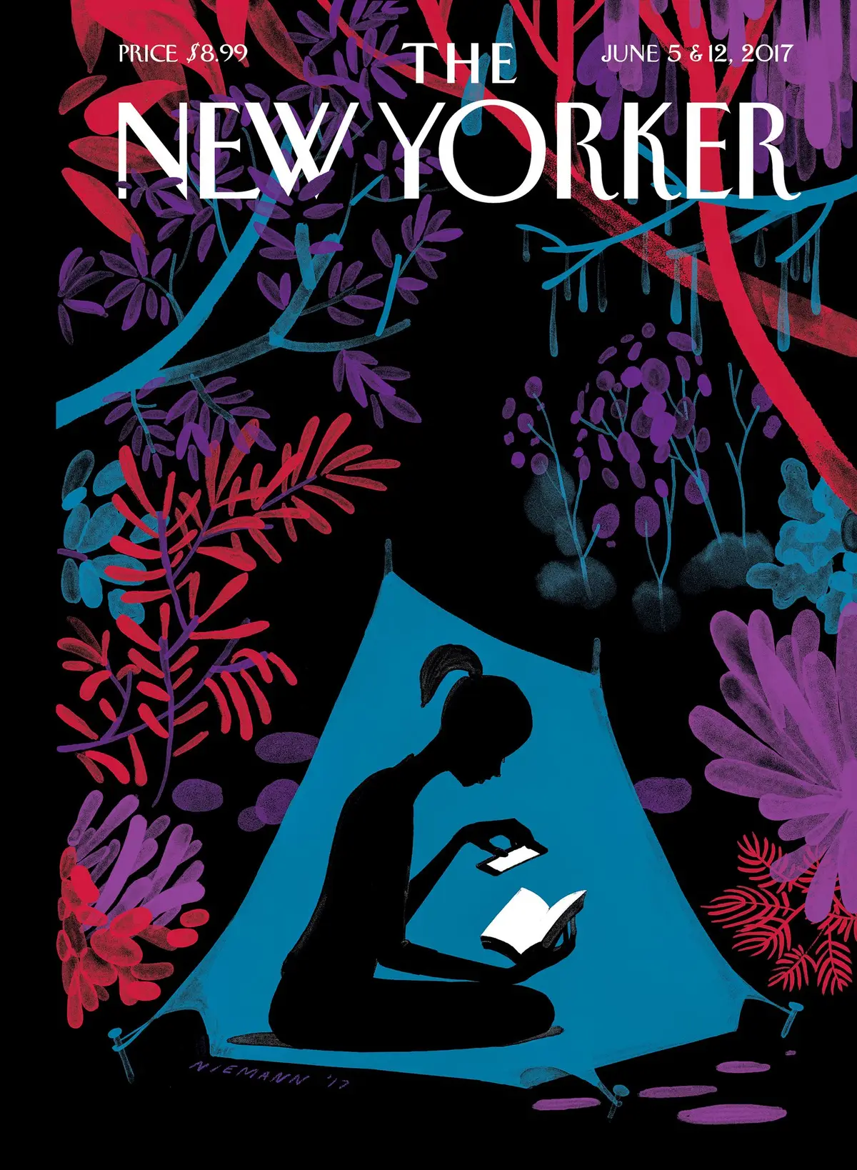 Обложка The New Yorker, 5 июня 2017: Зачарованный лес, художник Кристоф Ниман