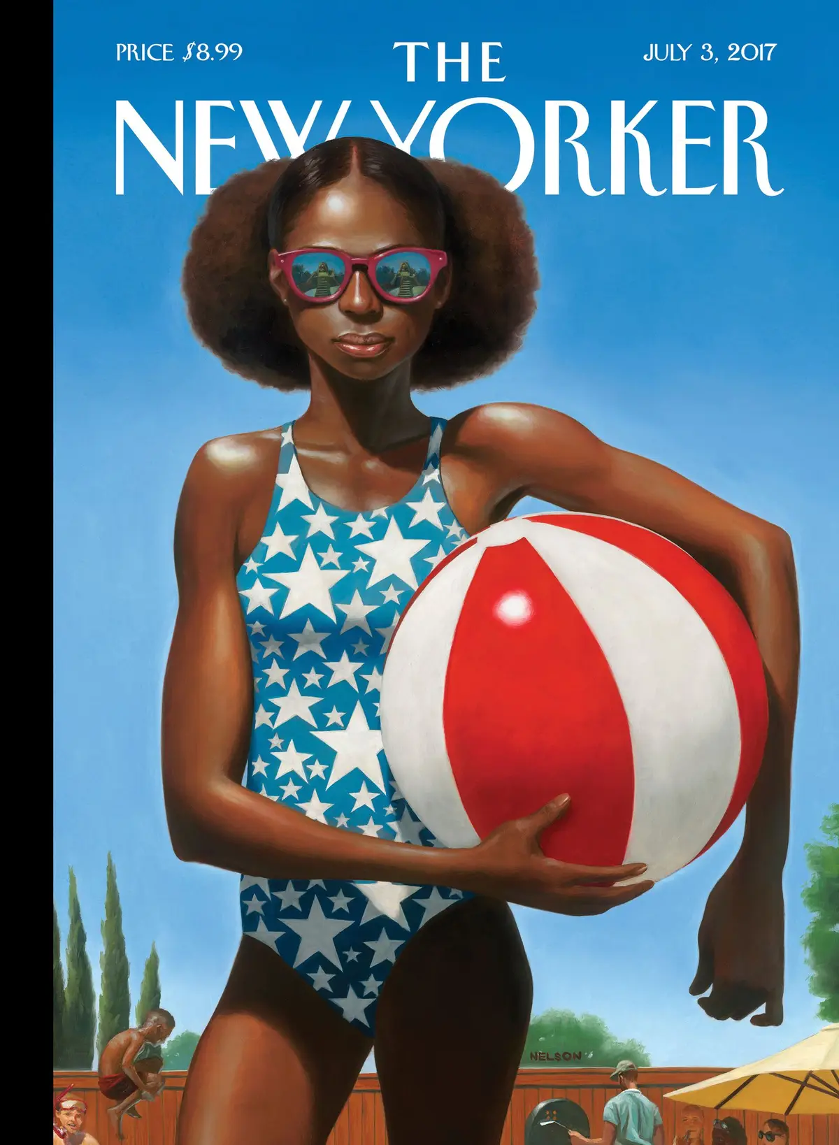 Обложка The New Yorker, 3 июля 2017: Яркая звезда, художник Кадир Нельсон