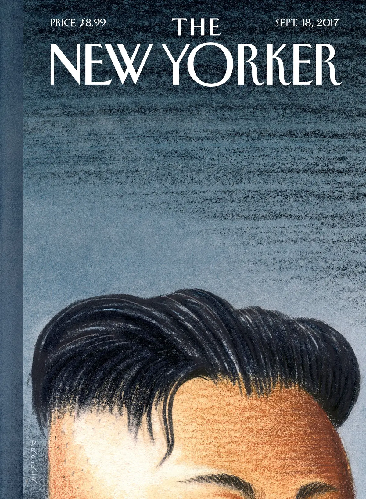 Обложка The New Yorker, 18 сентября 2017: Боеголовка, художник Эрик Друкер