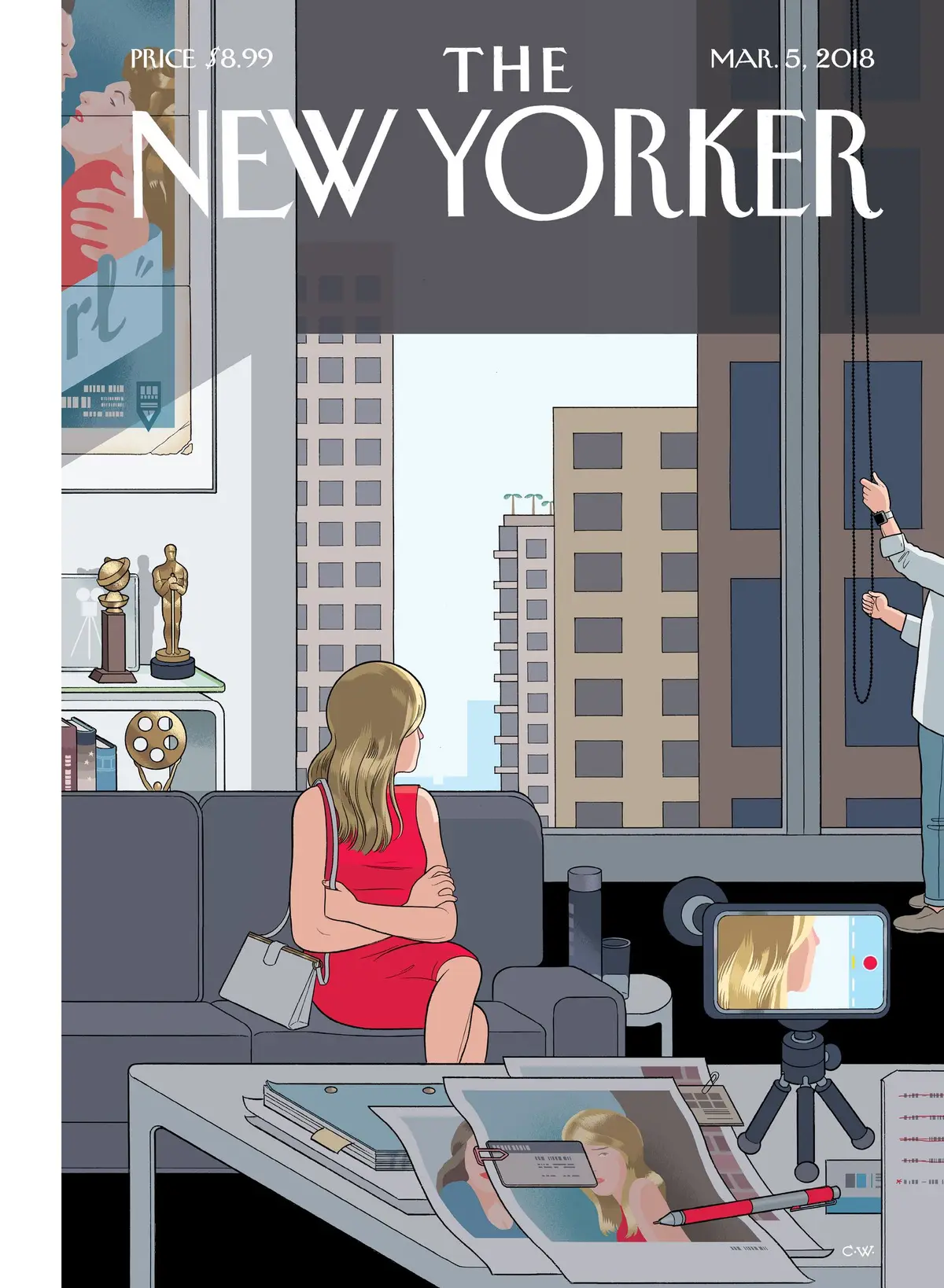 Обложка The New Yorker, 5 марта 2018: Золотая возможность, художник Крис Уэр