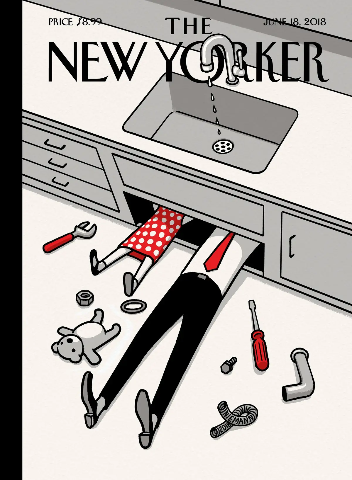 Обложка The New Yorker, 18 июня 2018: Выходной в День отца, художник Кристоф Ниман