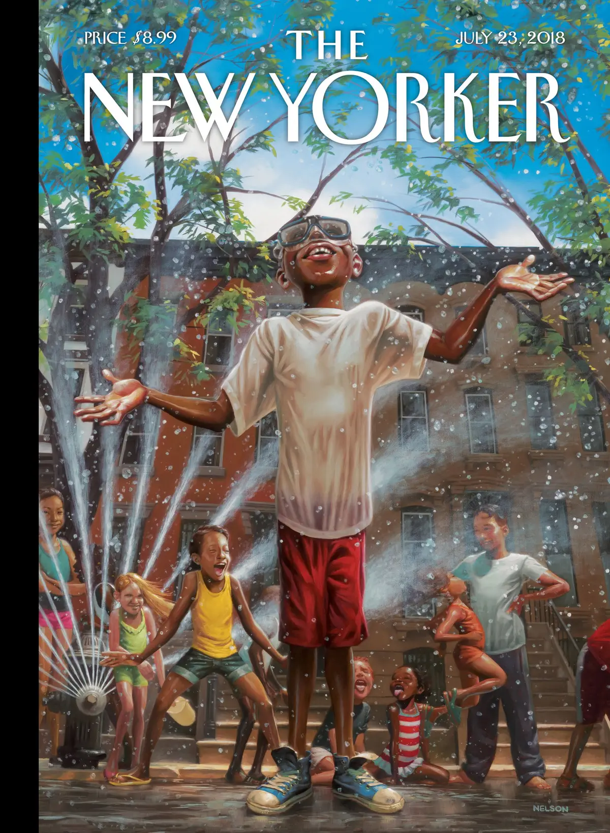 Обложка The New Yorker, 23 июля 2018: Летний город, художник Кадир Нельсон