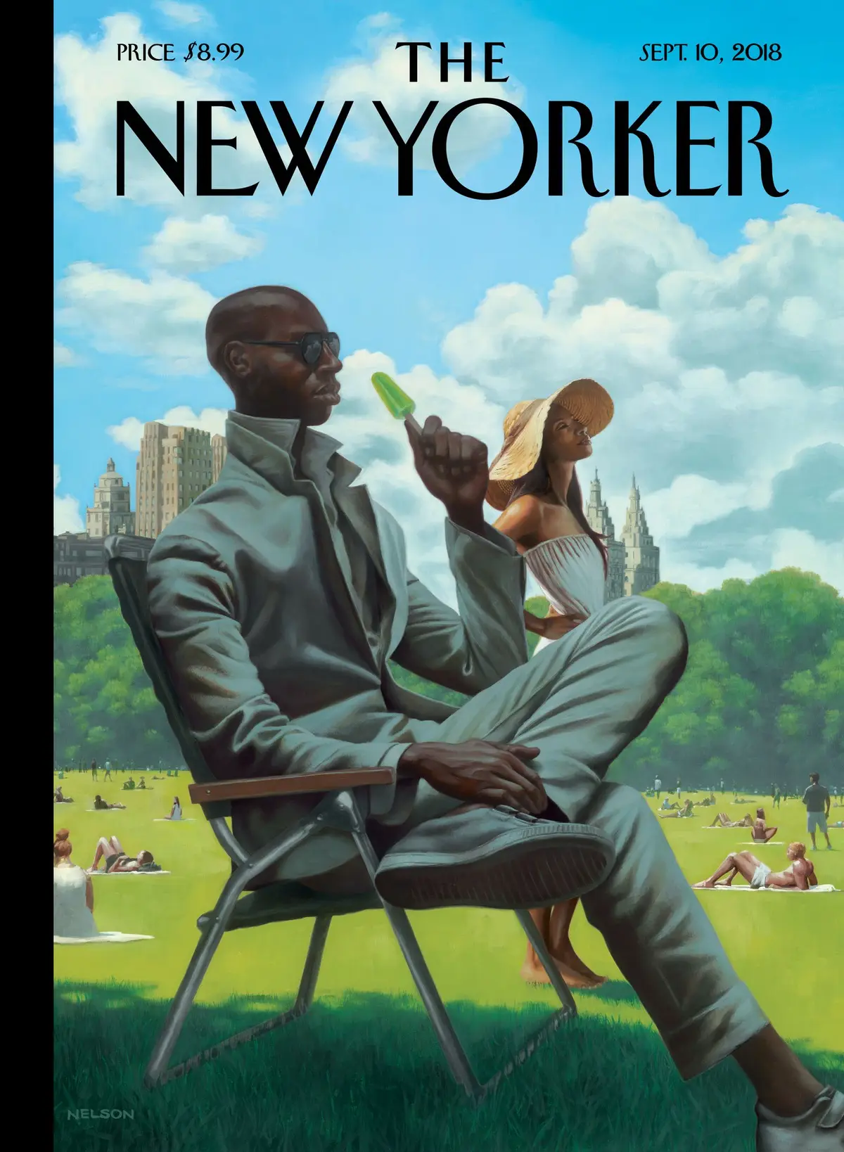 Обложка The New Yorker, 10 сентября 2018: Смакуя лето, художник Кадир Нельсон