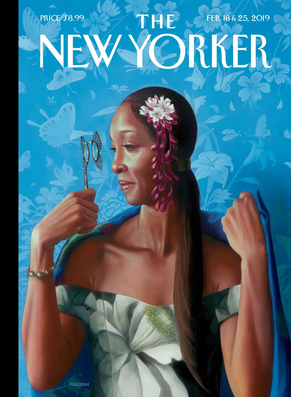 Обложка The New Yorker, 18 февраля 2019: Весенние цветы, художник Кадир Нельсон