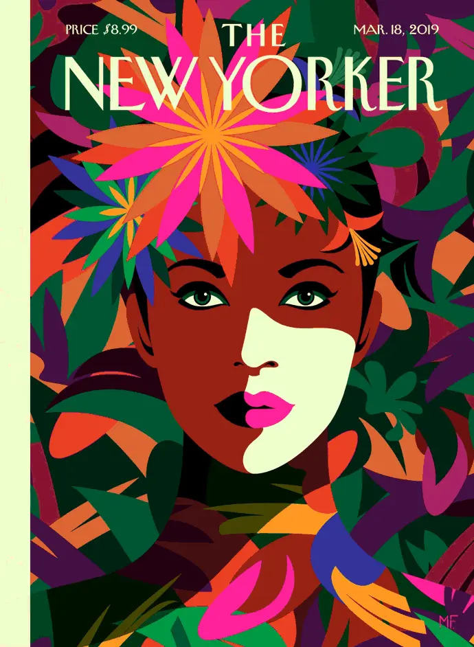 Обложка The New Yorker, 18 марта 2019: Весна на уме, художник Малика Фавр