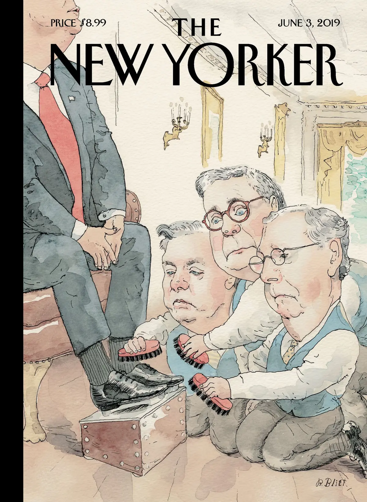 Обложка The New Yorker, 3 июня 2019: Сияние, художник Барри Блитт