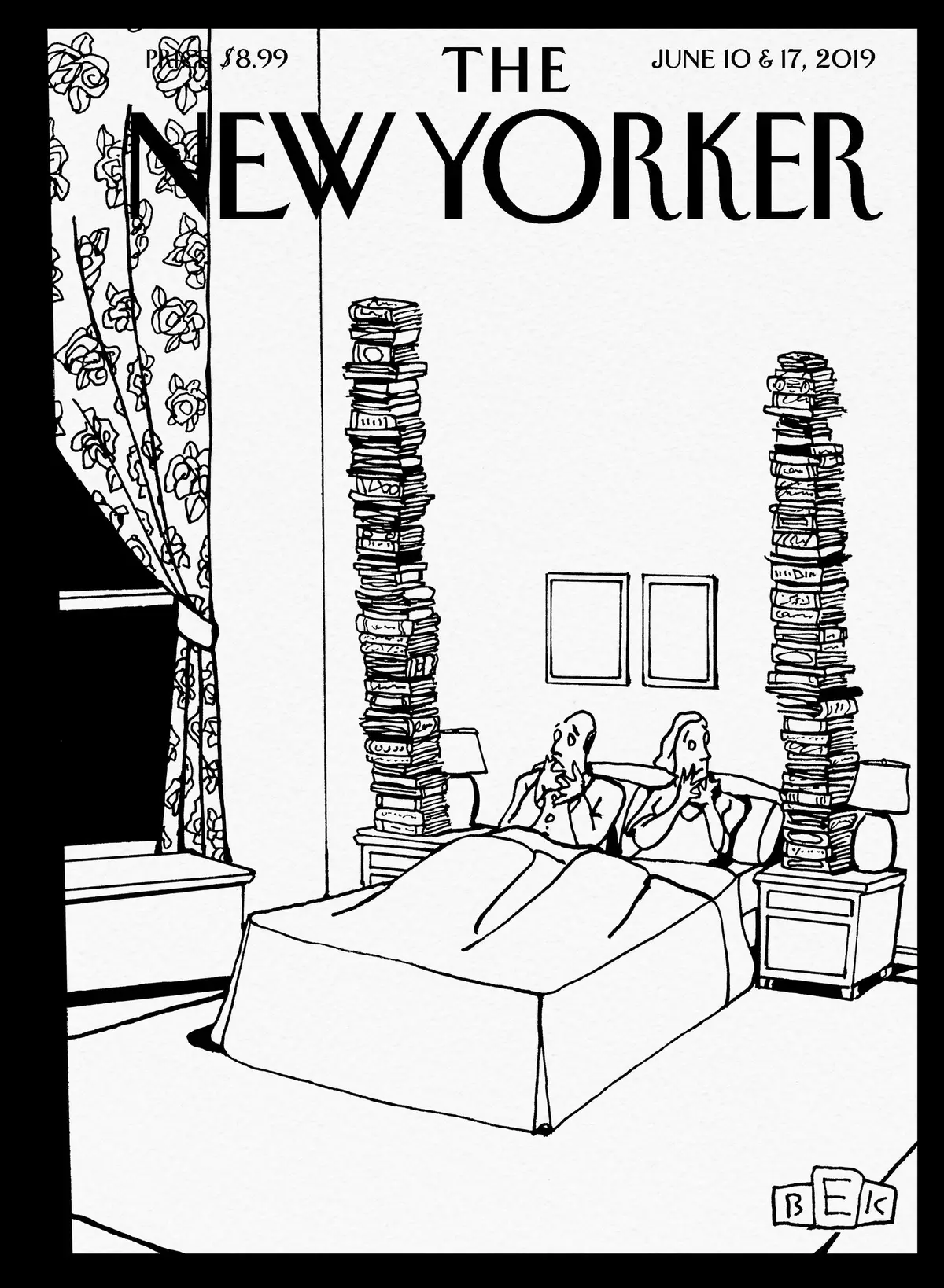 Обложка The New Yorker, 10 июня 2019: Сказки на ночь, художник Брюс Эрик Каплан