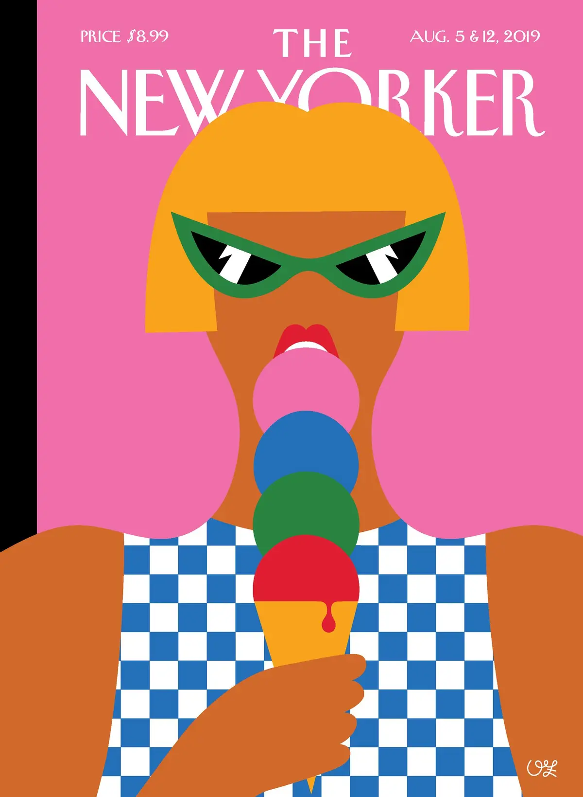 Обложка The New Yorker, 5 августа 2019: Вкус лета, художник Олимпия Дзаньоли