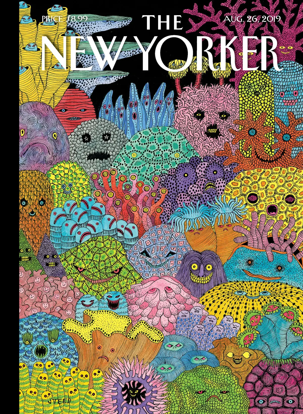 Обложка The New Yorker, 26 августа 2019: Полная перемена, художник Эдвард Стид