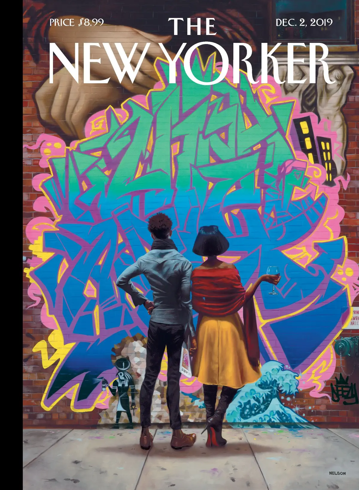 Обложка The New Yorker, 2 декабря 2019: Знатоки искусства, художник Кадир Нельсон