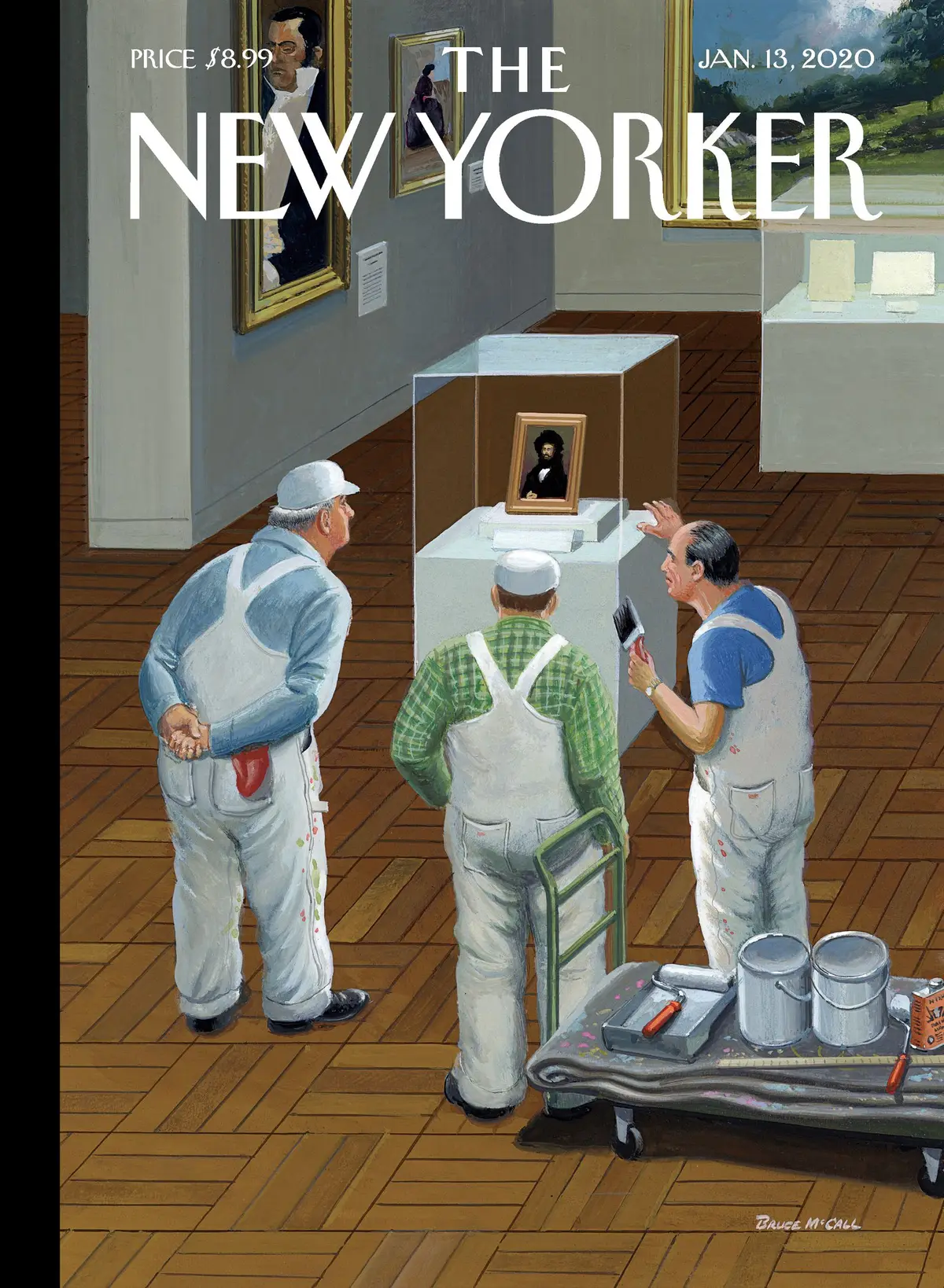 Обложка The New Yorker, 13 января 2020: Встреча с великим, художник Брюс Макколл
