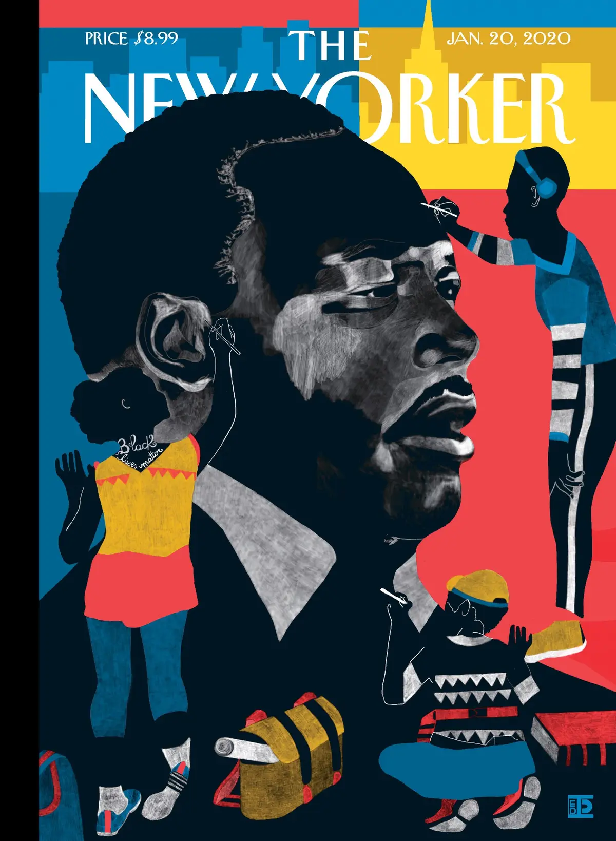 Обложка The New Yorker, 20 января 2020: Портрет истории, художник Диана Эхайта