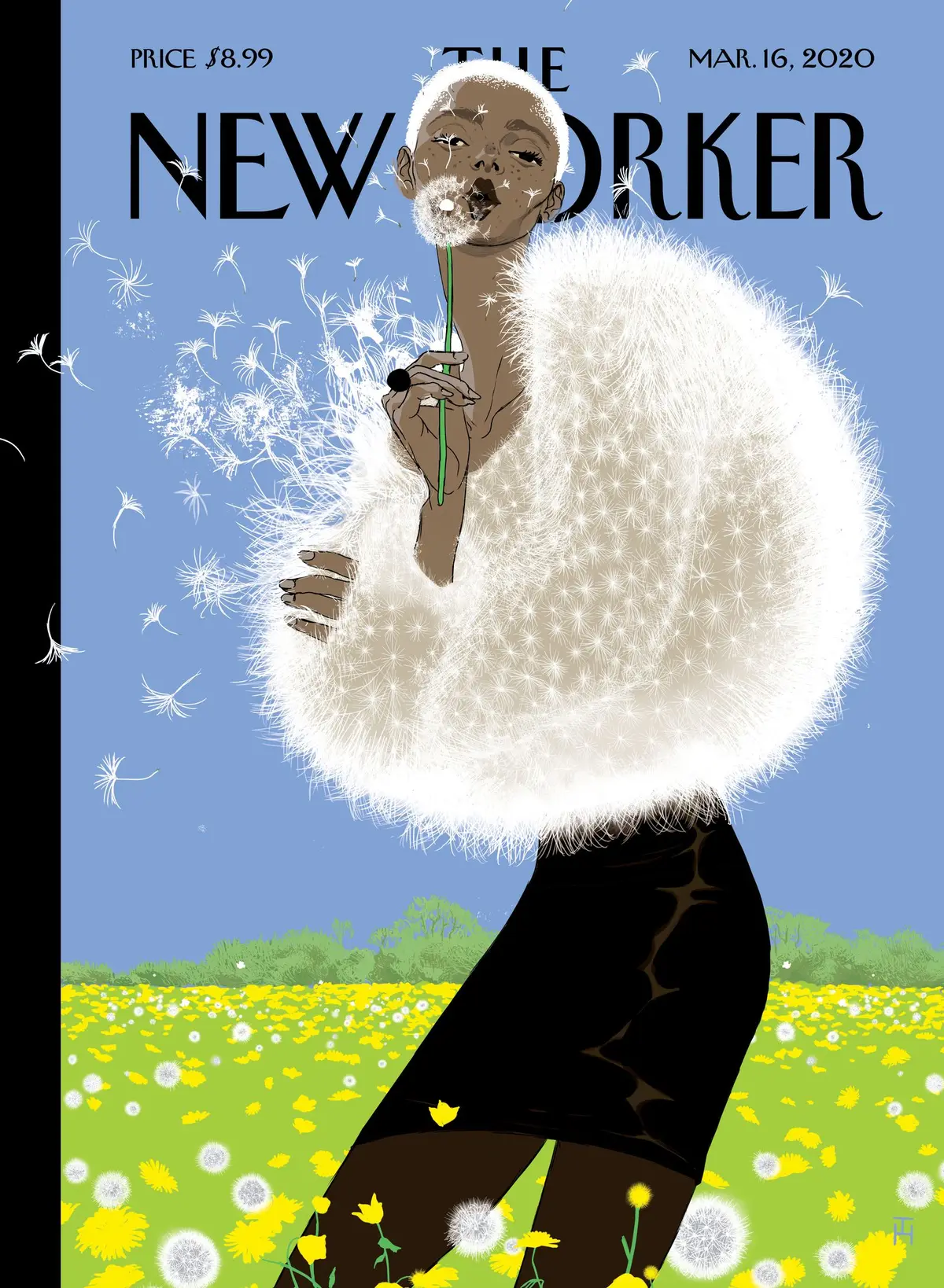 Обложка The New Yorker, 16 марта 2020: Унесённые ветром, художник Томер Ханука