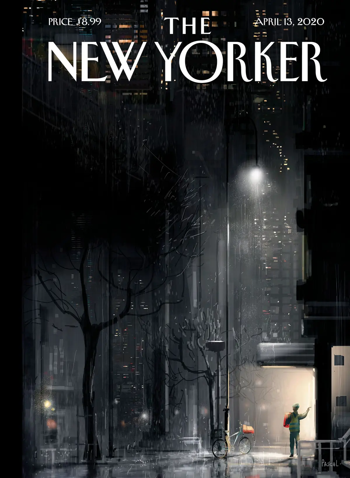 Обложка The New Yorker, 13 апреля 2020: Спасательный круг, художник Паскаль Кампьон