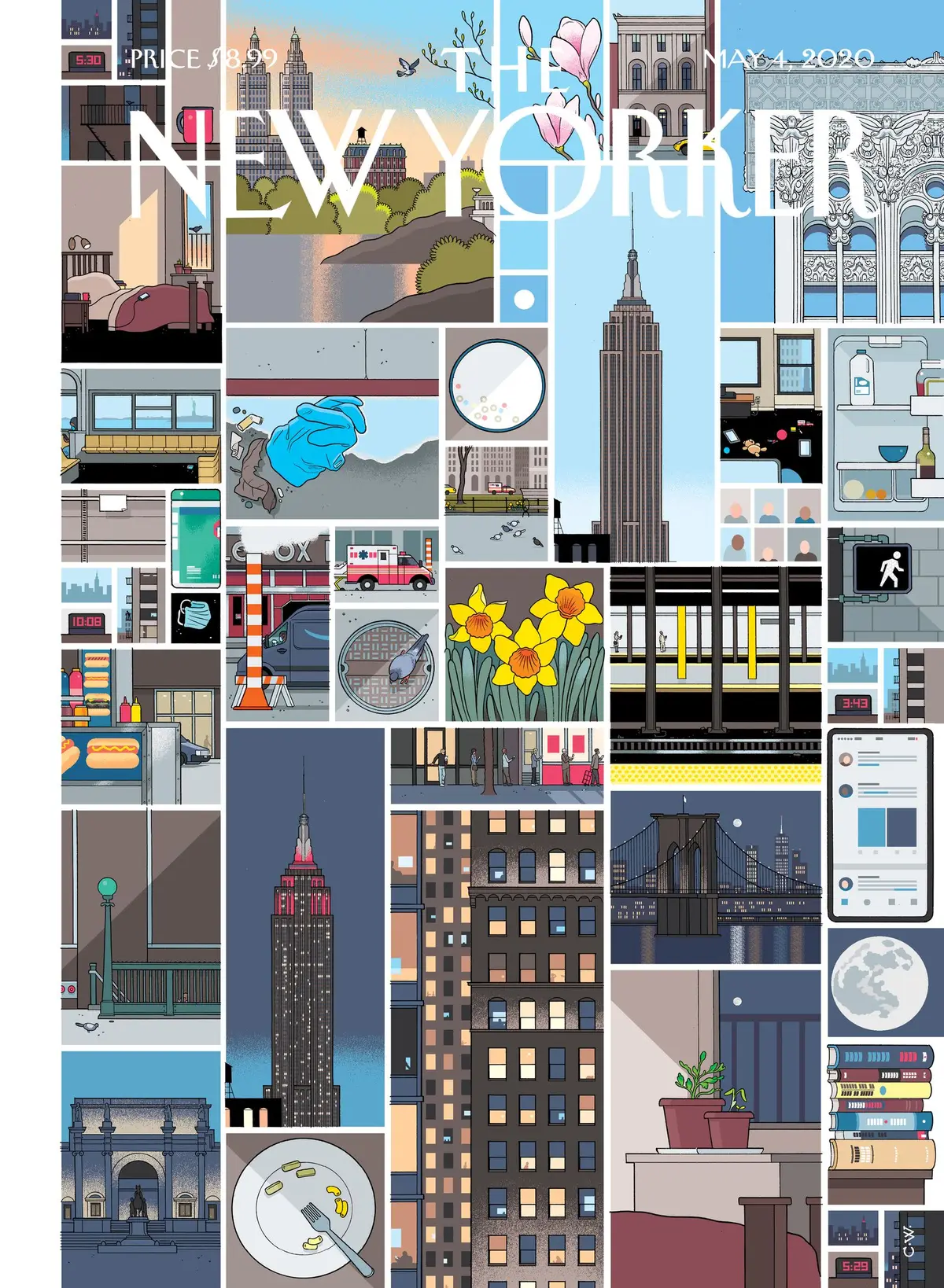 Обложка The New Yorker, 4 мая 2020: Натюрморт, художник Крис Уэр
