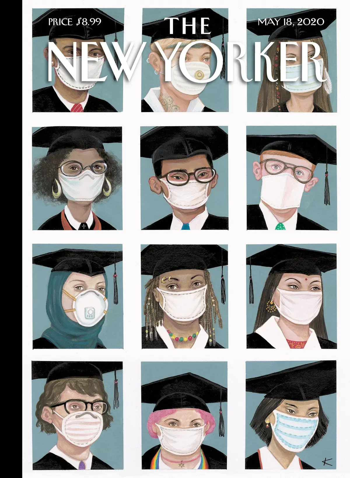 Обложка The New Yorker, 18 мая 2020: Выпуск 2020 года, художник Анита Кунц