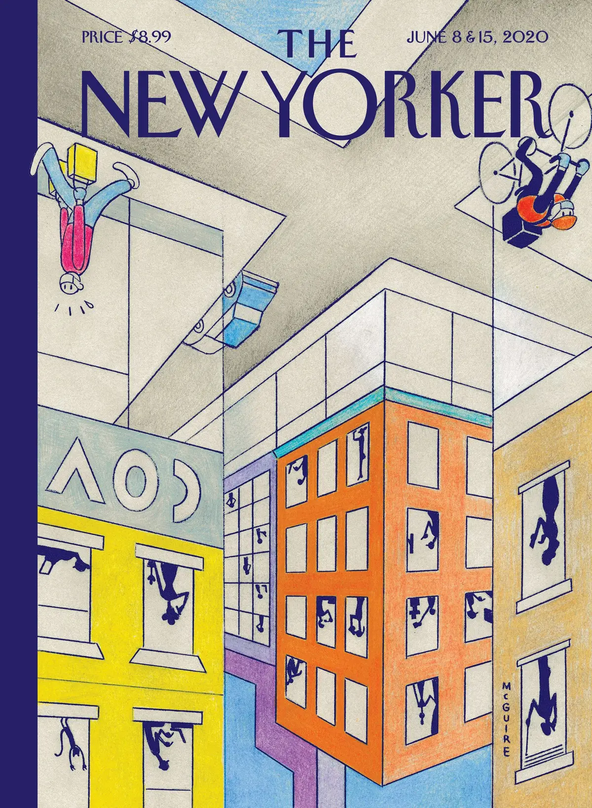 Обложка The New Yorker, 8 июня 2020: Этой стороной вверх, художник Ричард Макгуайр
