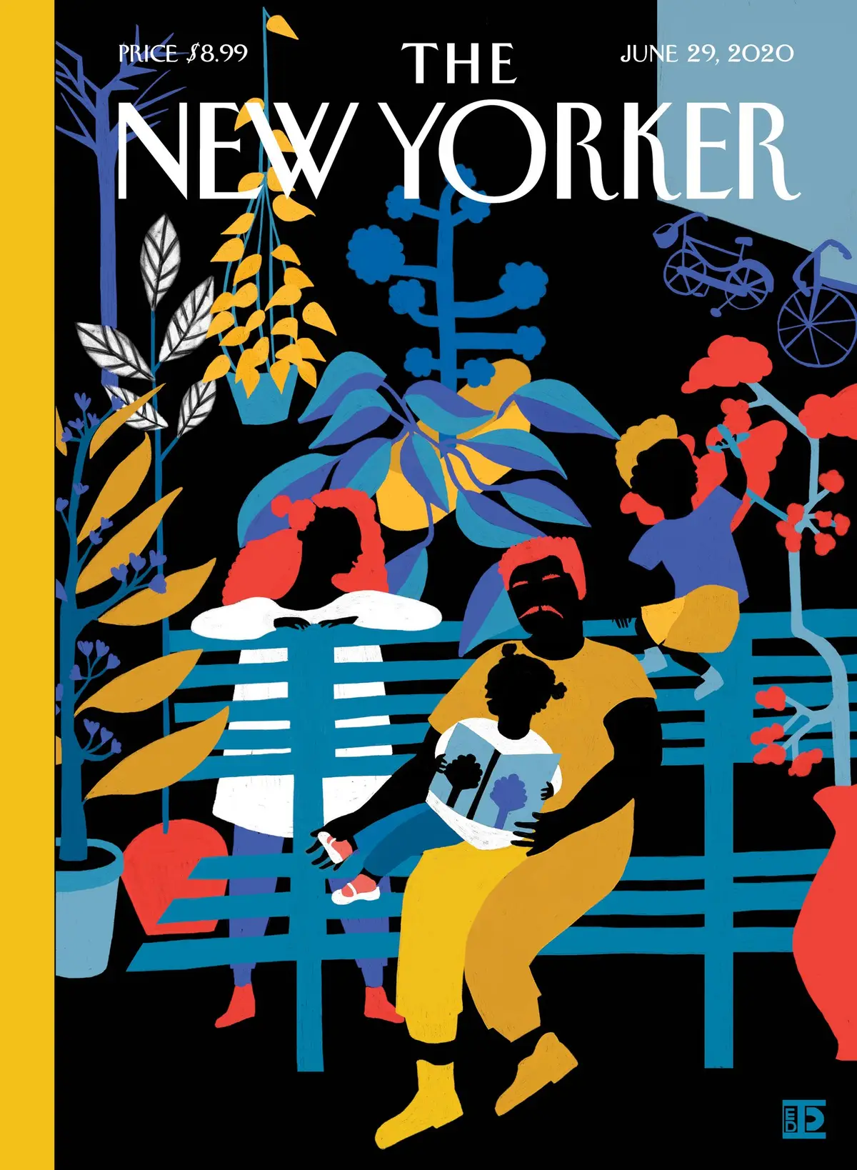 Обложка The New Yorker, 29 июня 2020: Семья расцветает, художник Диана Эхайта