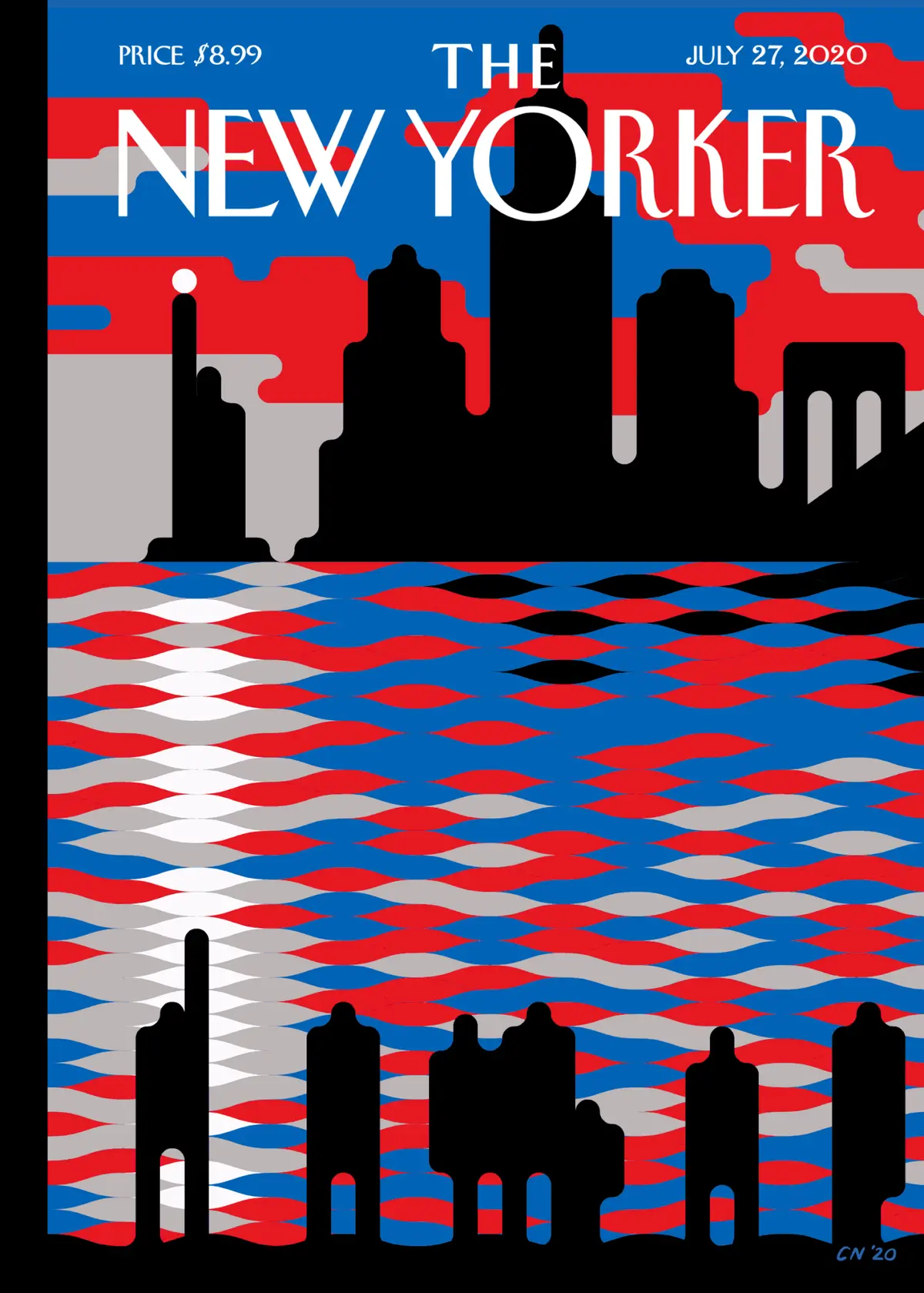 Обложка The New Yorker, 27 июля 2020: Голоса перемен, художник Кристоф Ниман