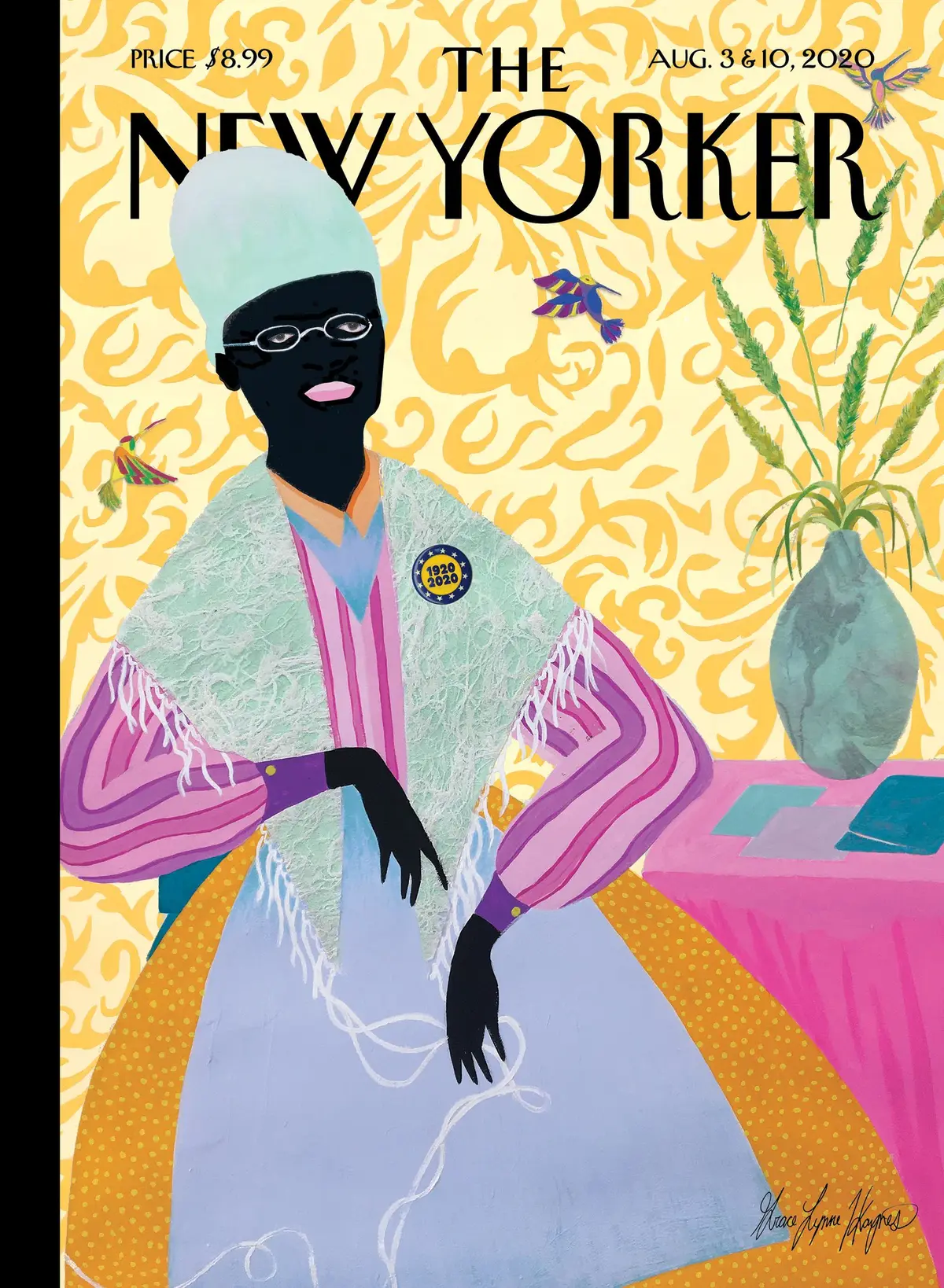 Обложка The New Yorker, 3 августа 2020: Соджорнер Трут, мать-основательница, художник Грейс Линн Хейнс