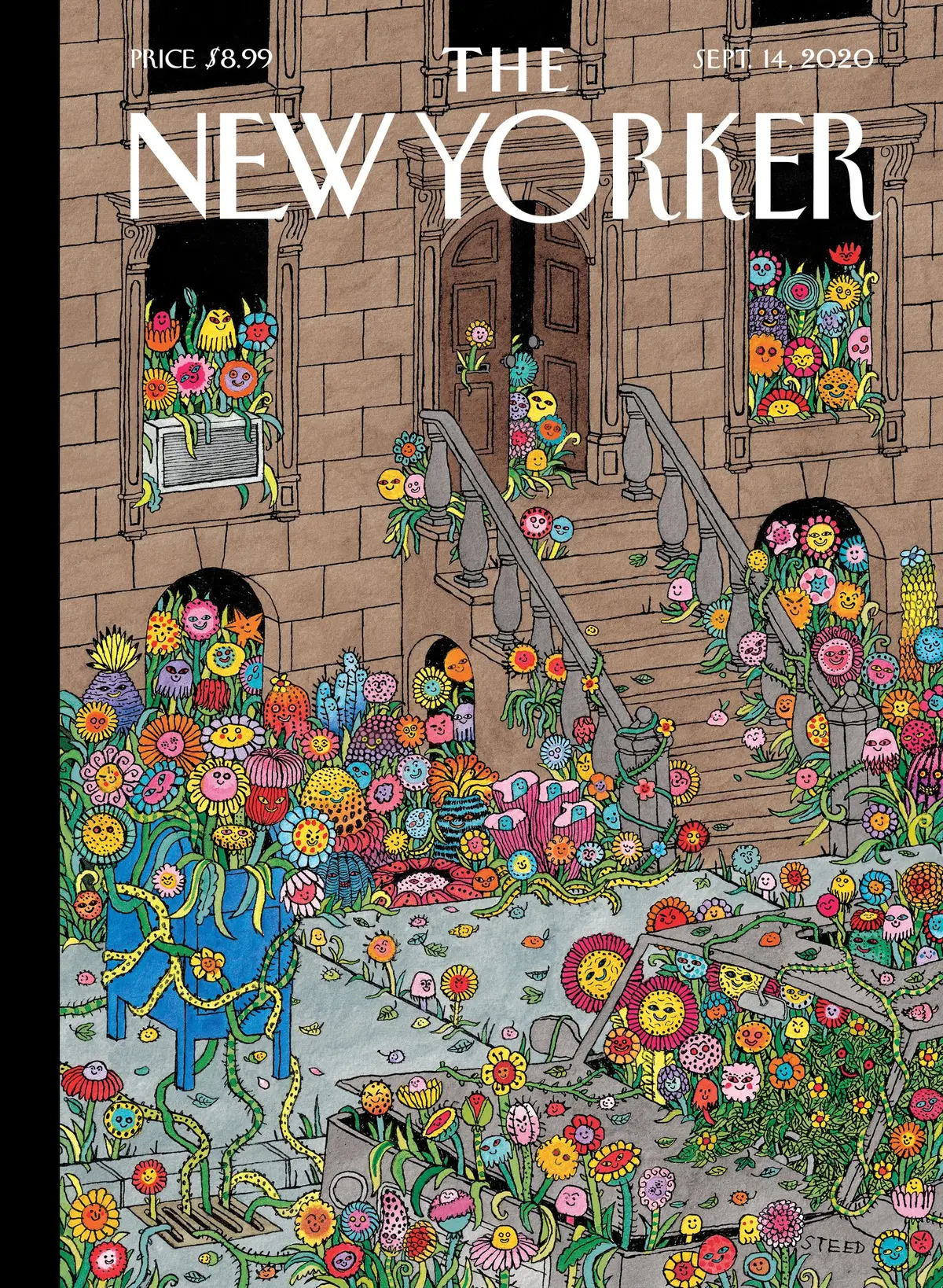 Обложка The New Yorker, 14 сентября 2020: Заросший, художник Эдвард Стид